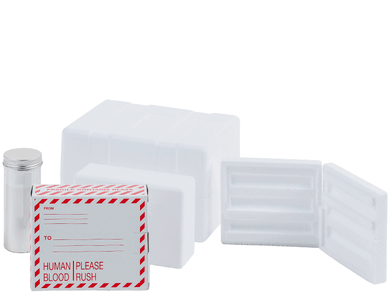 ThermoSafe 339 Shipper, 5 Tube Mailer, 13 x 103 mm tubes, 150/cs